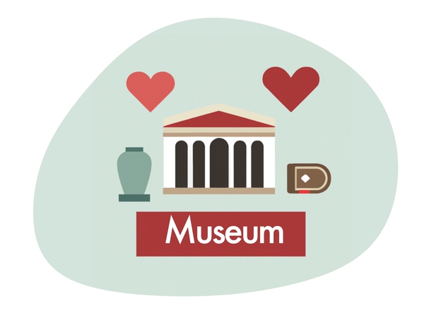 Visit an Art Museum date idea illustration
