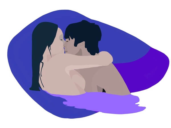 Nude Swimming – AKA Skinny Dipping date idea illustration