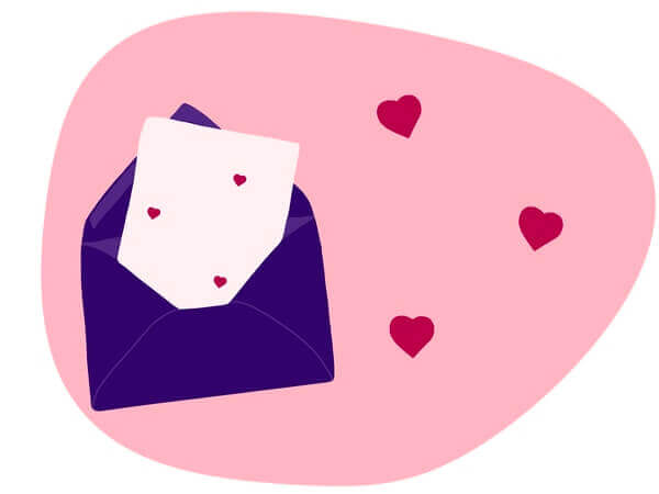 Write Love Letters To Each Other date idea illustration