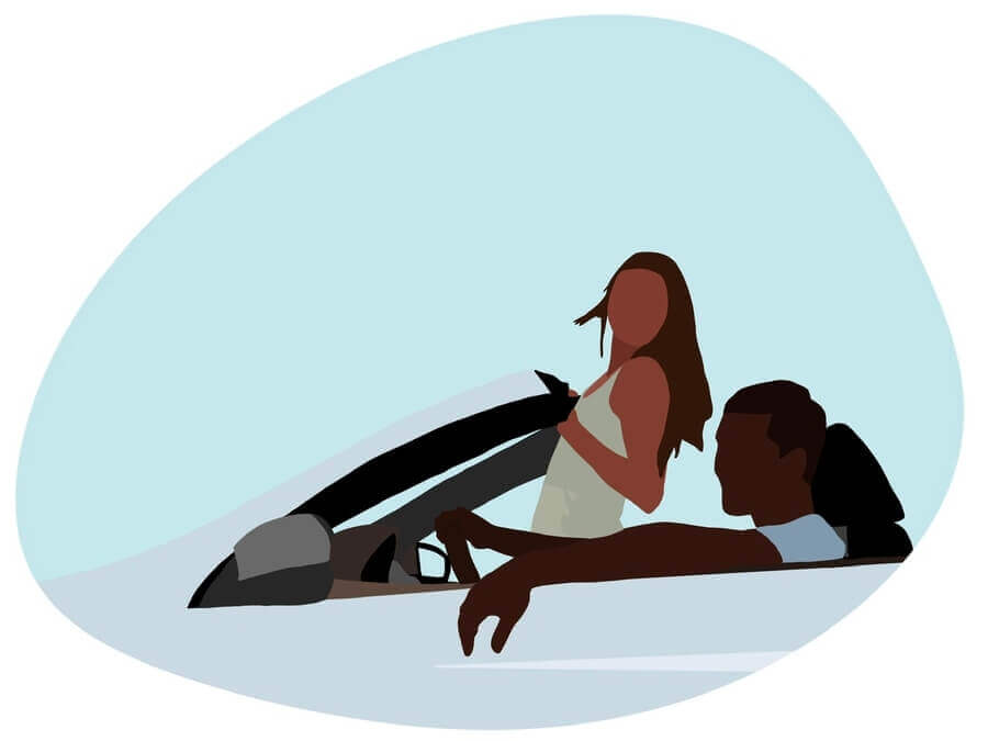 Plan a road trip date idea illustration