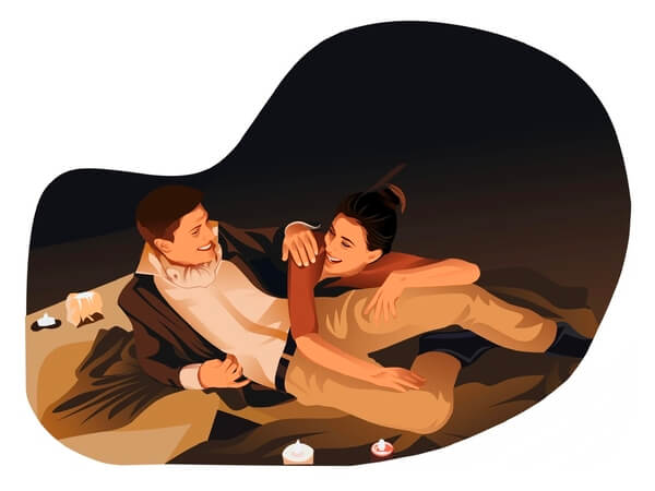 Power out date night date idea illustration