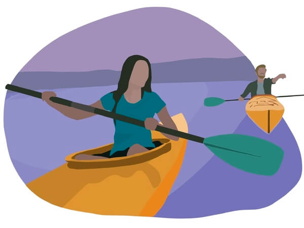 Hit The Open Water date idea illustration