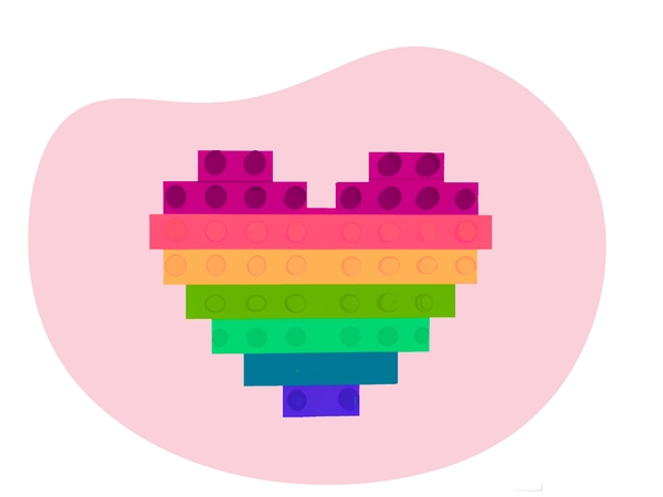 Buy some Lego kits and put them together date idea illustration
